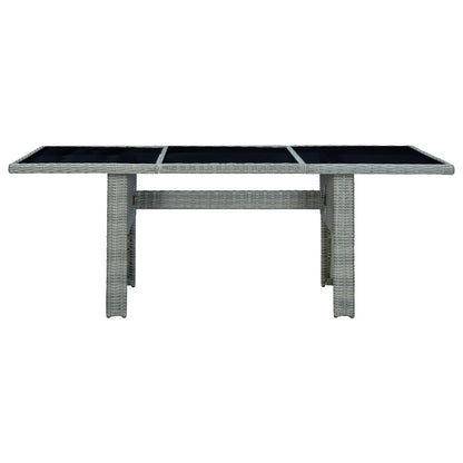 Garden Table Light grey, black