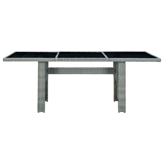 Garden Table Light grey, black