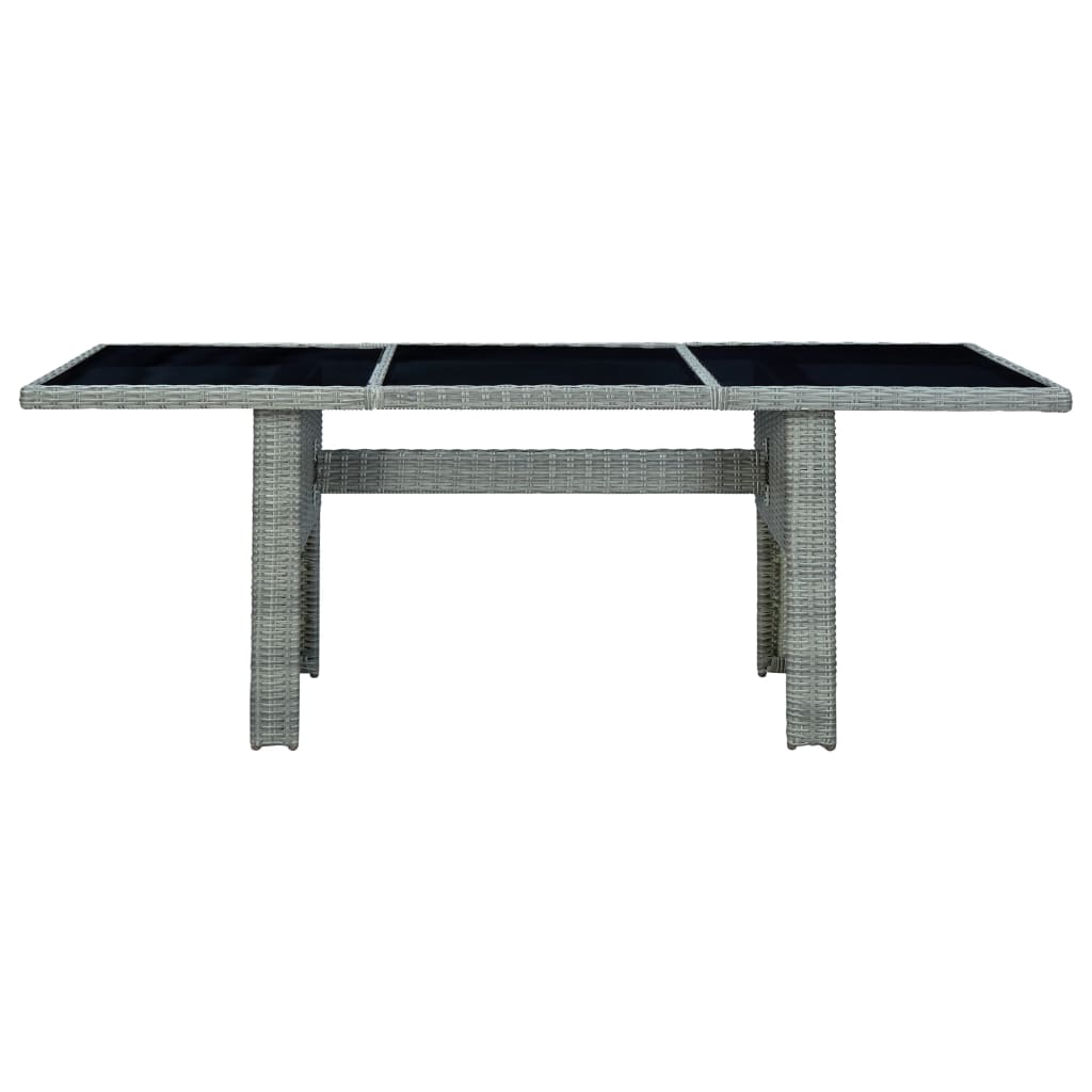Garden Table Light grey, black