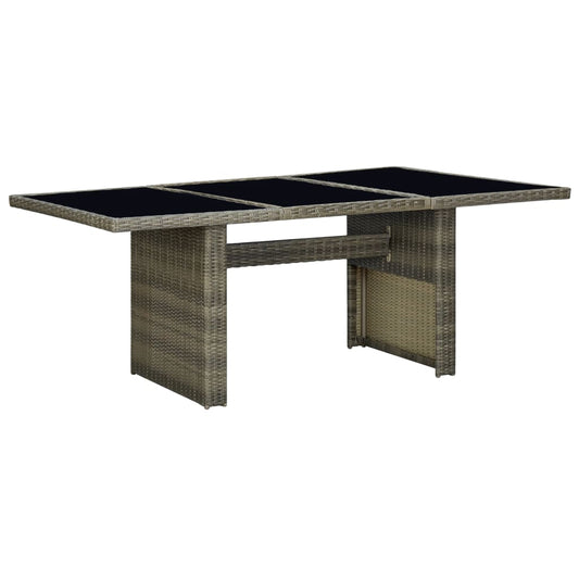Garden Table Brown and Black