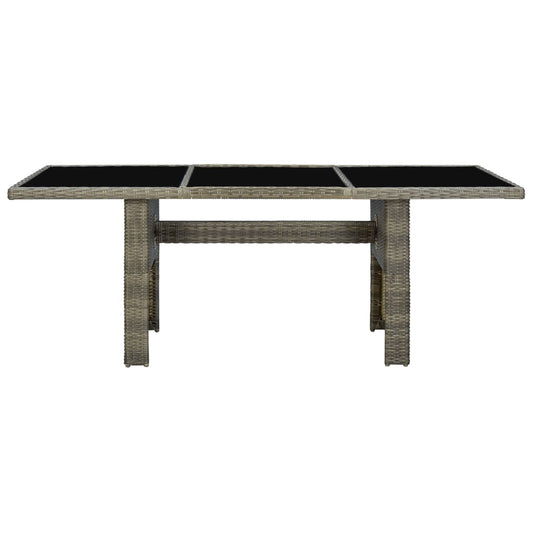 Garden Table Brown and Black