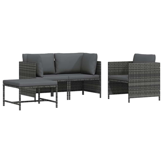 Garden Sofa Set Grey, Anthracite