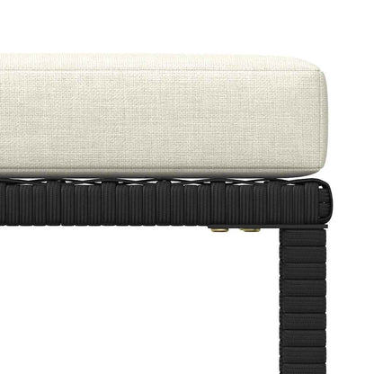 Garden Sofa Set Black, Cream White
