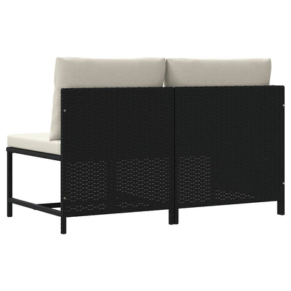 Garden Sofa Set Black, Cream White