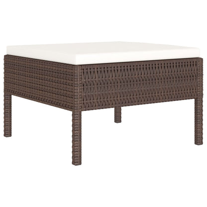 Patio Furniture Set Brown PE rattan Large Modular