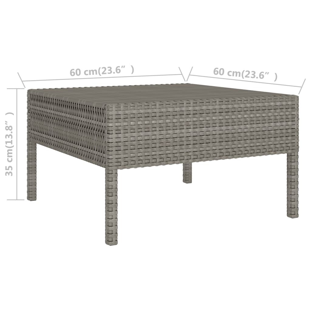 Garden Furniture Set Grey