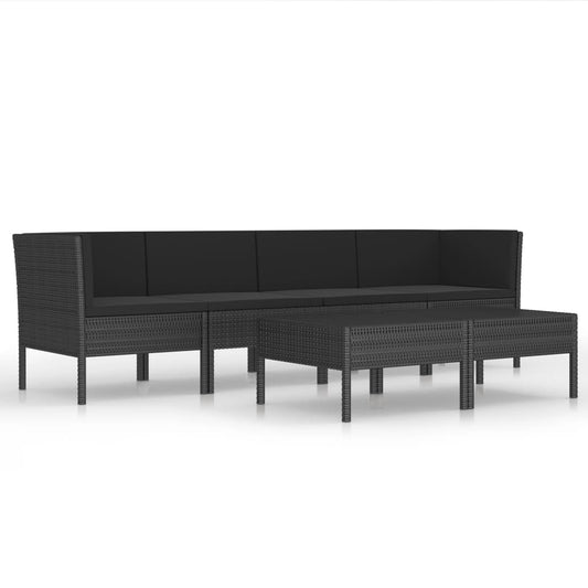 Garden Furniture Set Black