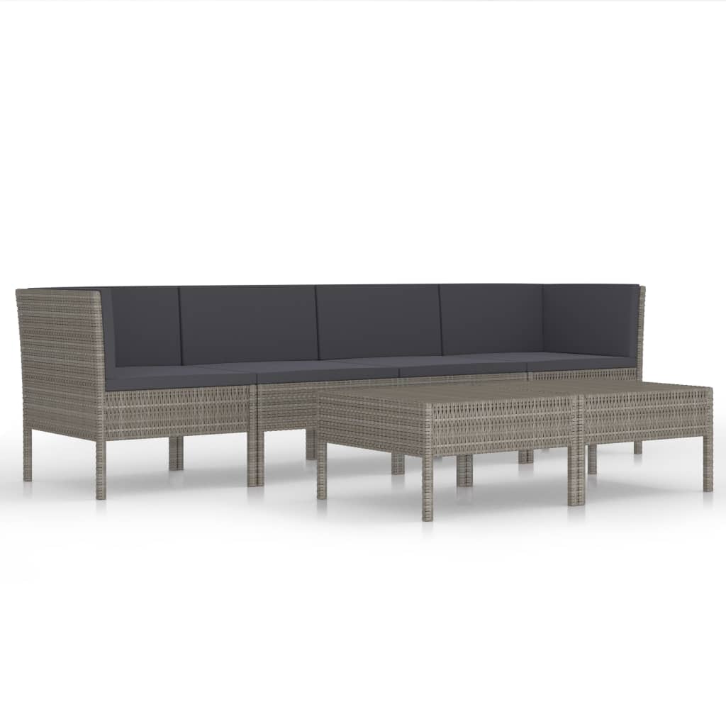 Garden Furniture Set Grey, Anthracite