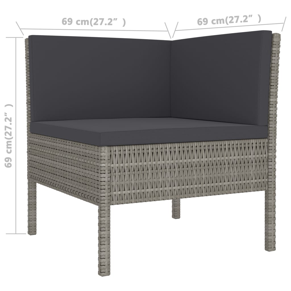 Garden Furniture Set Grey, Anthracite