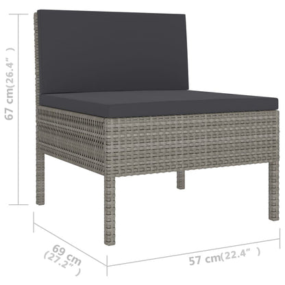 Garden Furniture Set Grey