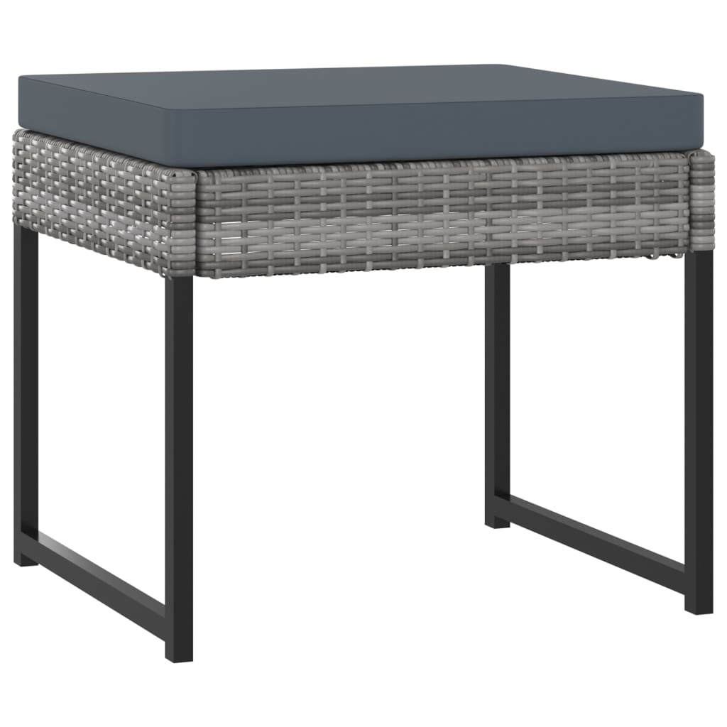 Garden Dining Set Gray Poly rattan Large Seats 12