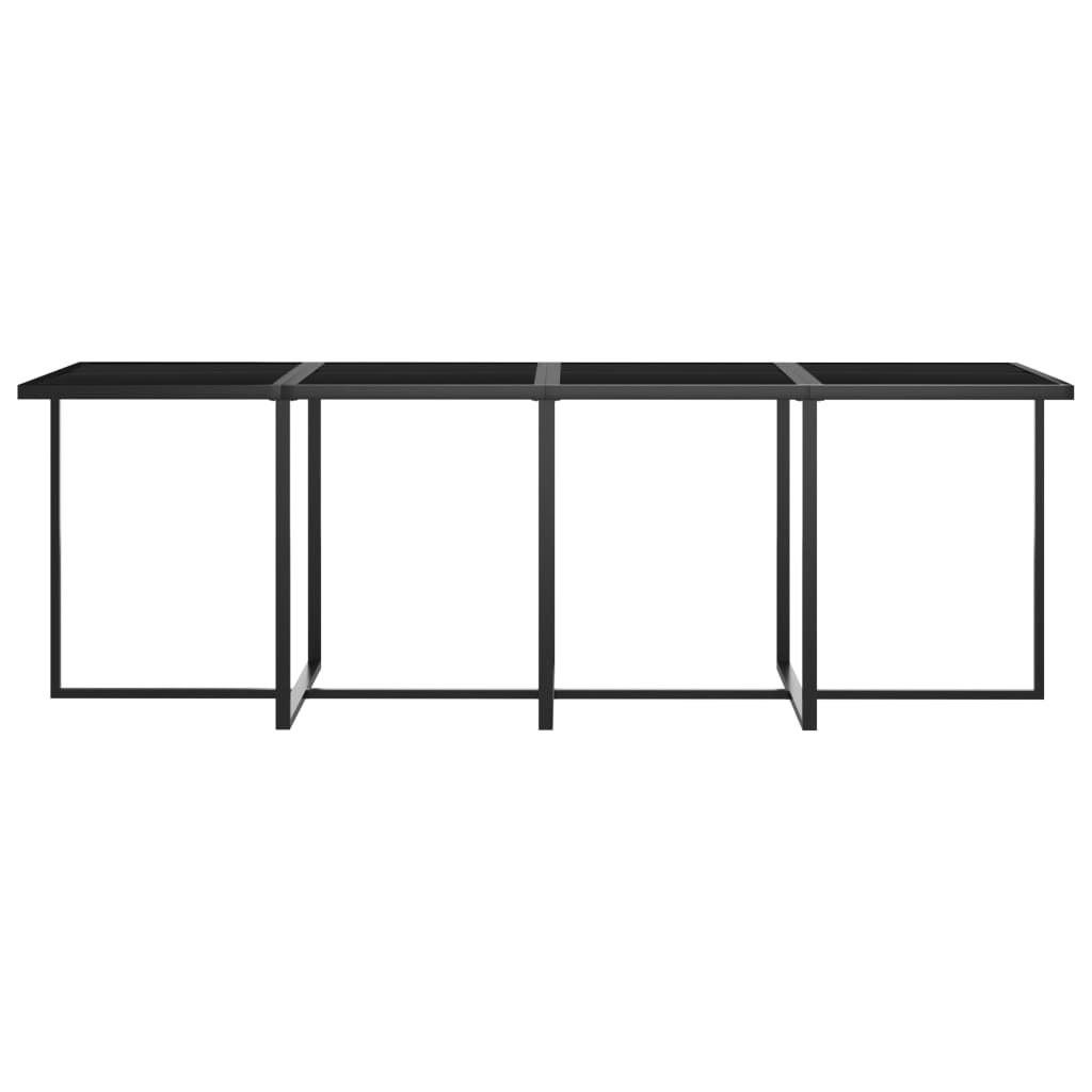 Garden Dining Set Gray Poly rattan Large Seats 12