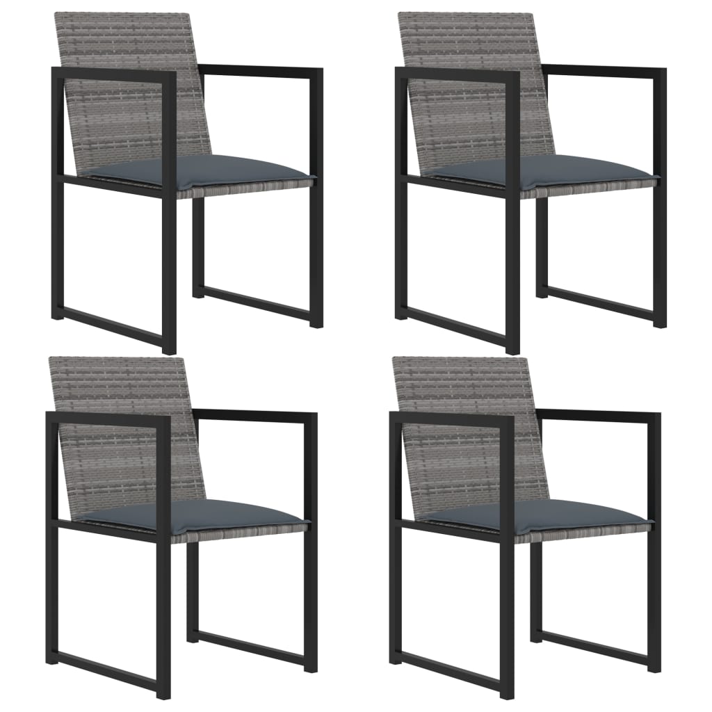 Outdoor Dining Set Grey, Black, Anthracite