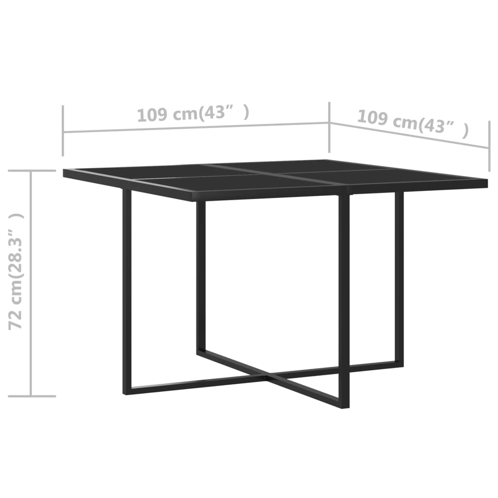 Outdoor Dining Set Grey, Black, Anthracite