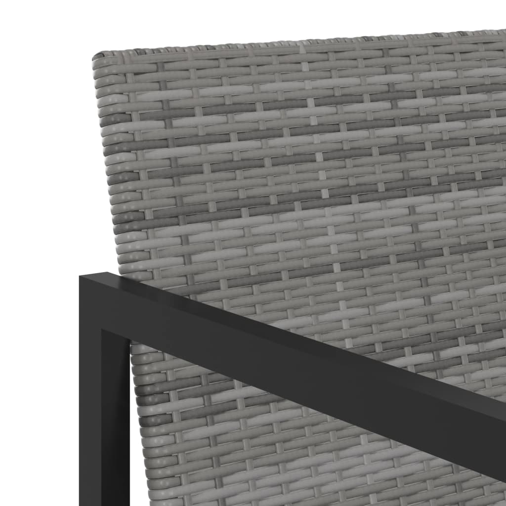 Outdoor Dining Set Grey, Black, Anthracite