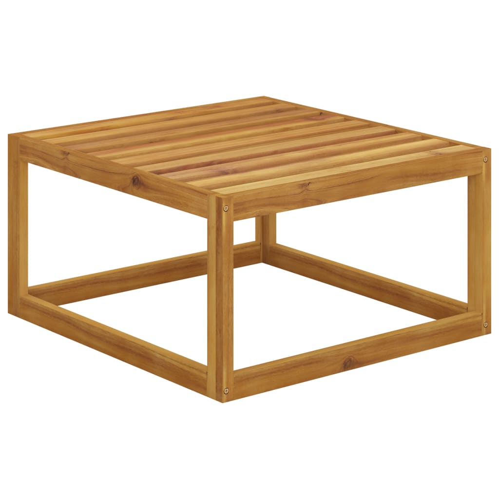 Garden Lounge Set Dark Grey Solid Acacia Wood 9 Piece Modular