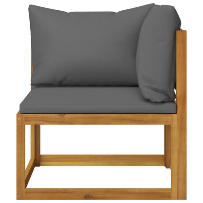 Garden Lounge Set Dark gray, Wood