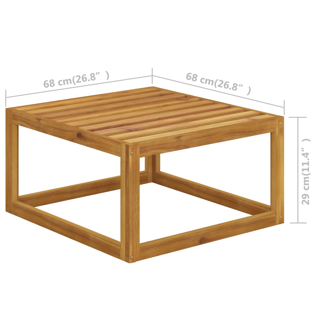 Garden Lounge Set Cream, Wood finish