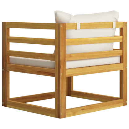 Garden Lounge Set Cream, Wood finish