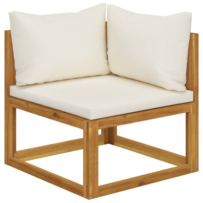 Garden Lounge Set Cream, Wood finish