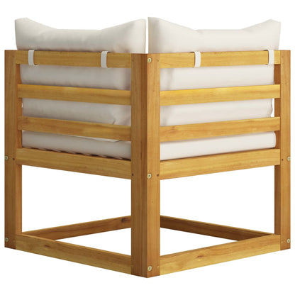 Garden Lounge Set Cream, Wood finish