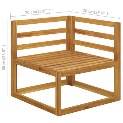 Garden Lounge Set Cream, Wood finish