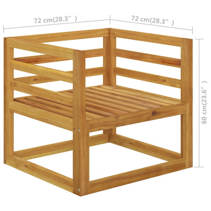 Garden Lounge Set Cream, Wood finish