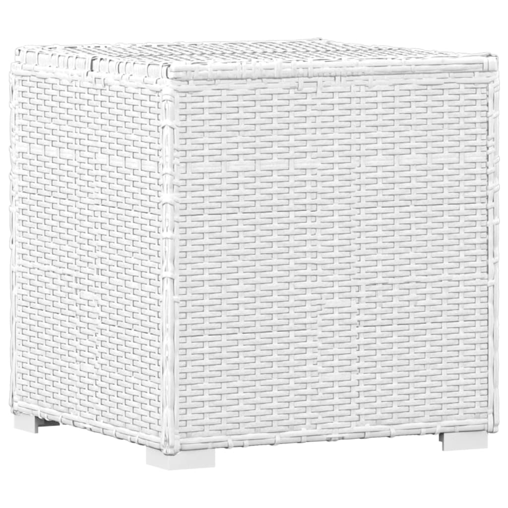 Sun Lounger White and Black