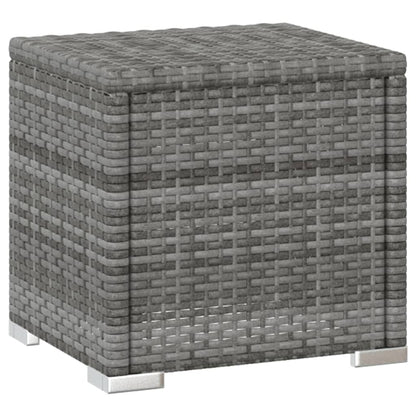 Sun Lounger Gray PE rattan Standard Adjustable Armrests