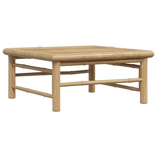 Garden Table Natural Bamboo Bamboo 25.6 x 25.6 x 11.8 in
