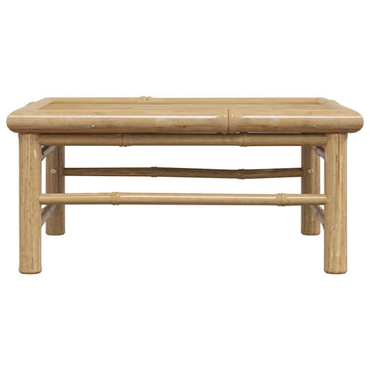 Garden Table Natural Bamboo Bamboo 25.6 x 25.6 x 11.8 in