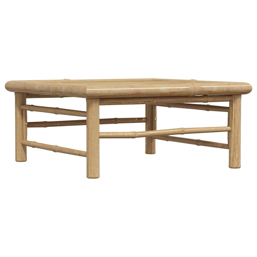 Garden Table Natural Bamboo Bamboo 25.6 x 25.6 x 11.8 in