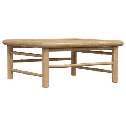 Garden Table Natural Bamboo Bamboo 25.6 x 25.6 x 11.8 in