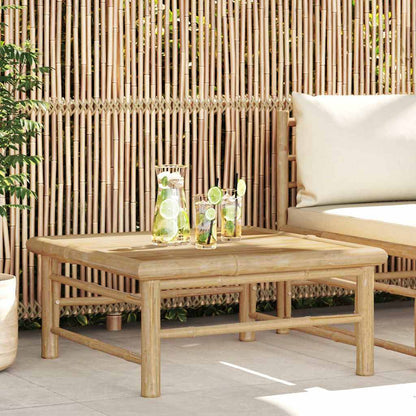 Garden Table Natural Bamboo Bamboo 25.6 x 25.6 x 11.8 in