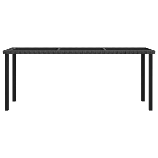 Garden Dining Table Black