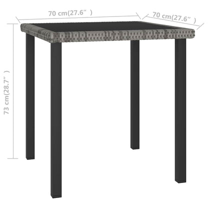 Garden Dining Table Grey