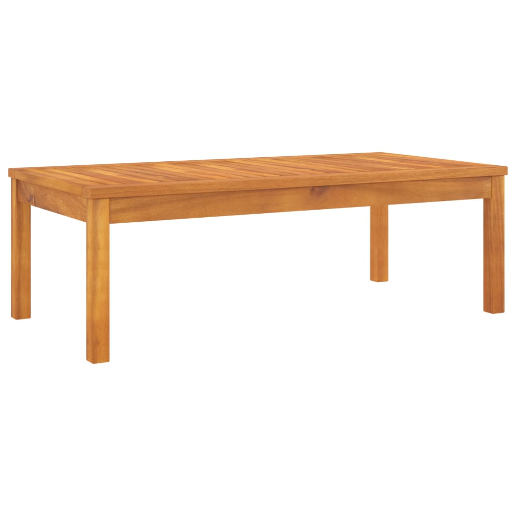 Garden Lounge Set Cream and Natural Wood