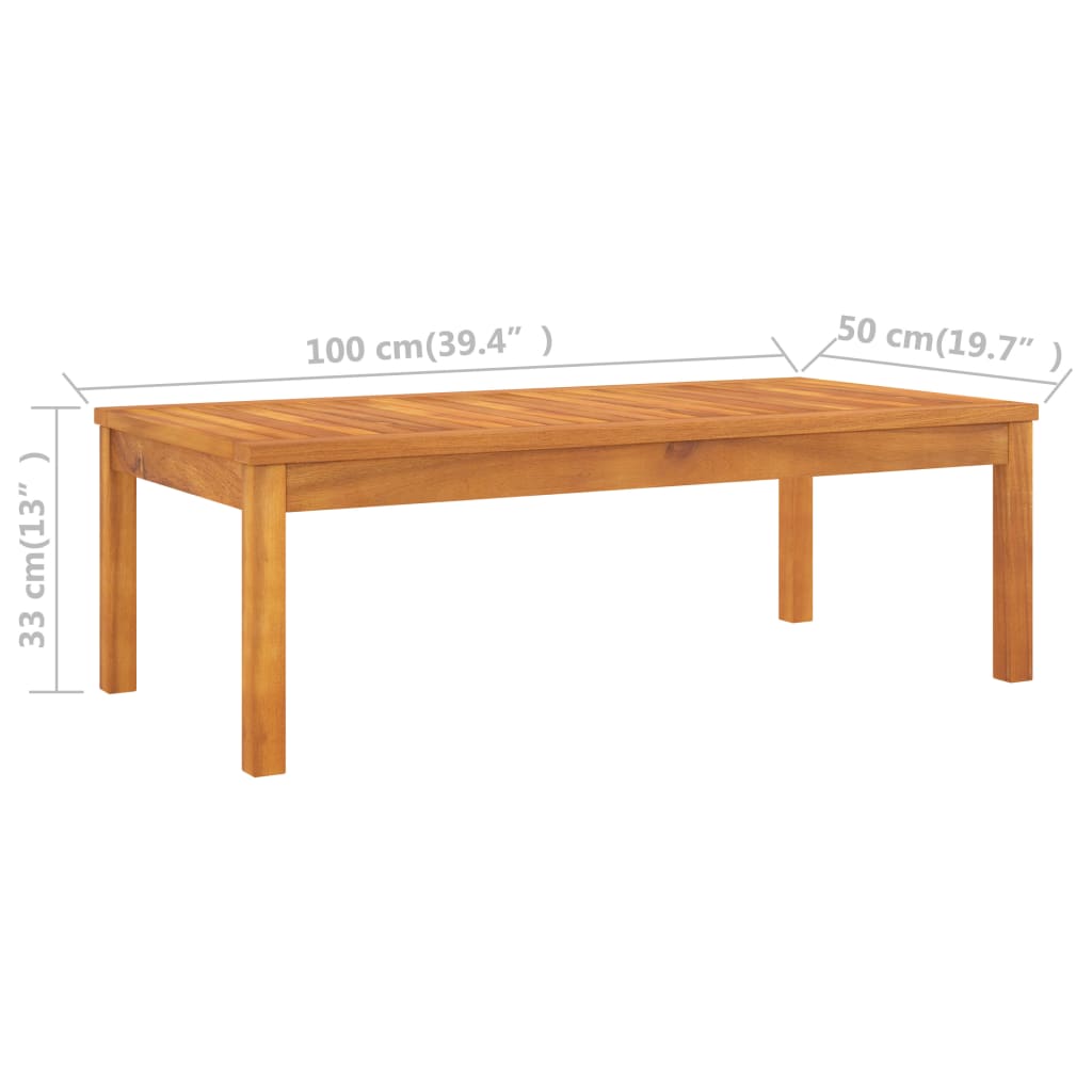 Garden Lounge Set Dark grey, Natural wood