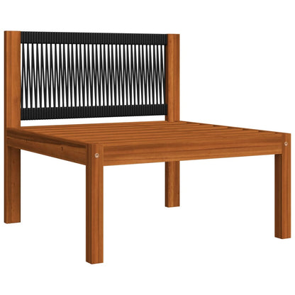 Garden Lounge Set Cream Solid Acacia Wood Medium Modular