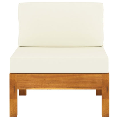 Wooden Lounge Set Cream