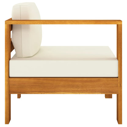 Wooden Lounge Set Cream