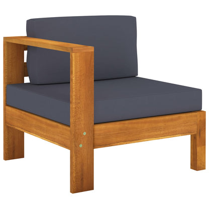 Wooden Lounge Set Dark grey
