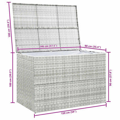 Outdoor Storage Box Light grey