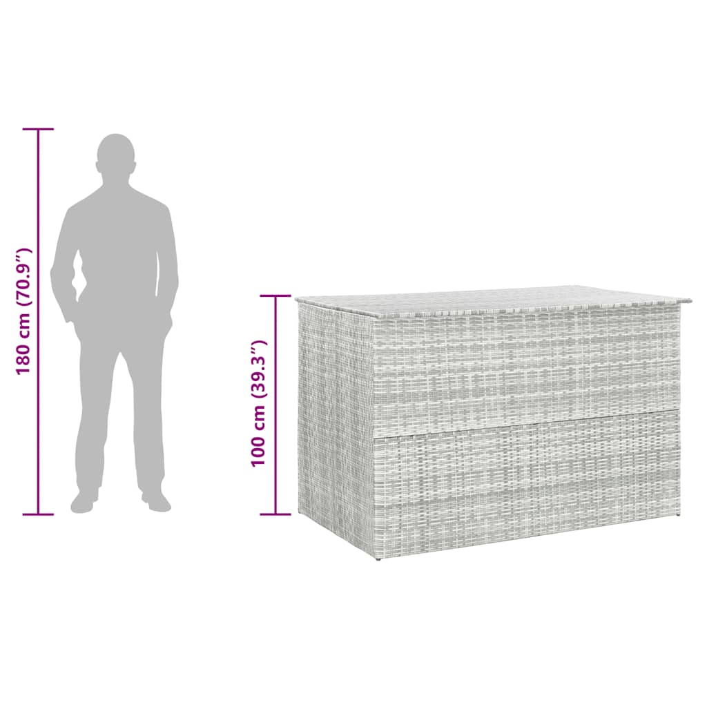 Outdoor Storage Box Light grey