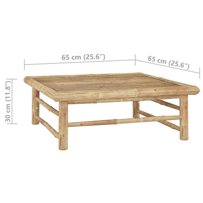 Garden Lounge Set Dark Grey Bamboo Large Modular