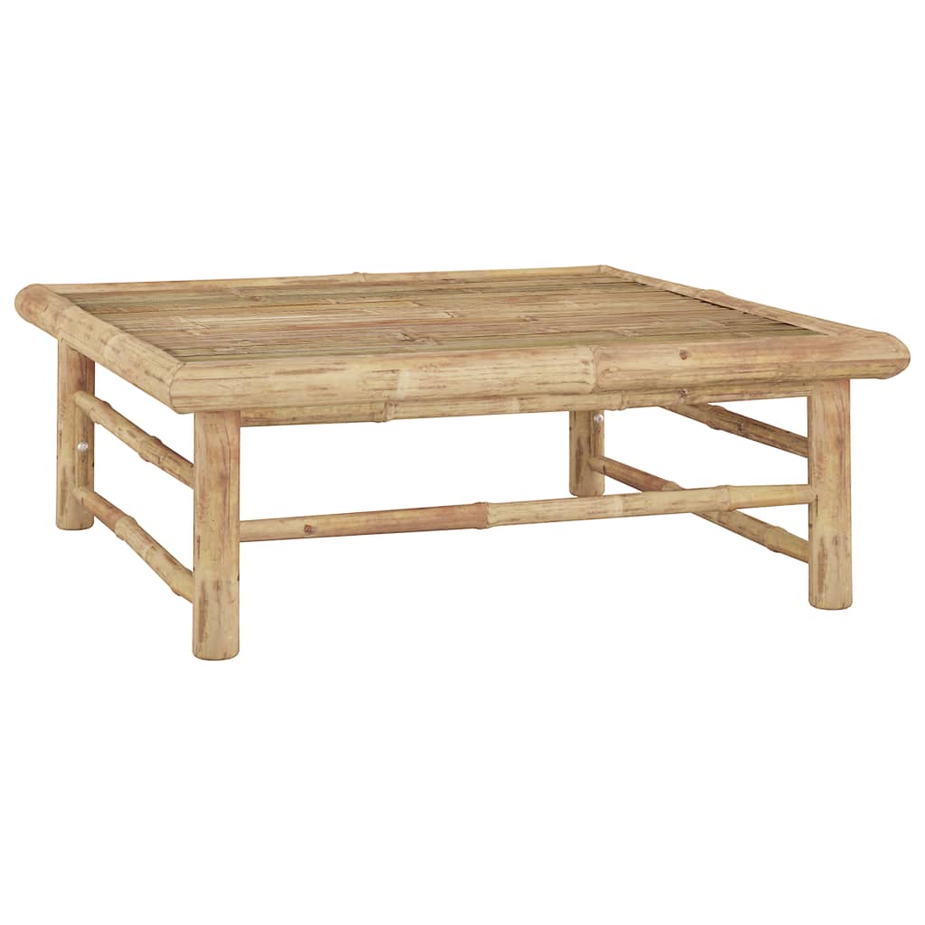 Garden Lounge Set Dark Grey Bamboo Large Modular