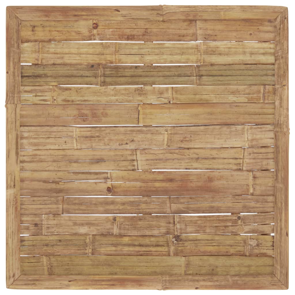 Garden Lounge Set Dark Grey Bamboo, Polyester 10 Piece Set