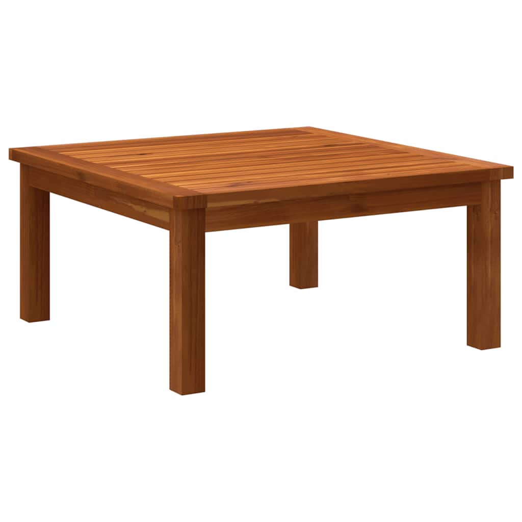 Garden Lounge Set Cream White, Black Solid Acacia Wood, Rope Medium