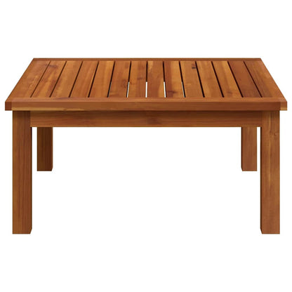 Garden Lounge Set Cream White, Black Solid Acacia Wood, Rope Medium