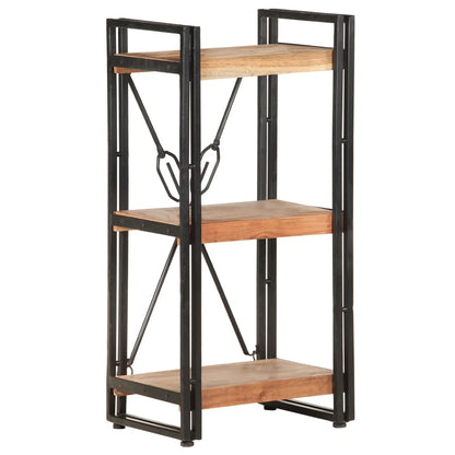 Bookcase Natural Wood and Black